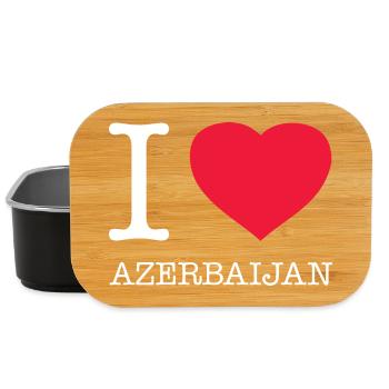 I LOVE AZERBAIJAN Aserbaidschan - Lunch Box - black - Front