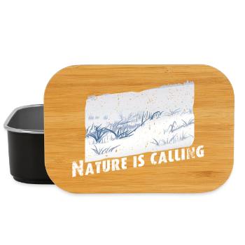 Nature is calling Winter - Lunch Box - Schwarz - Vorne