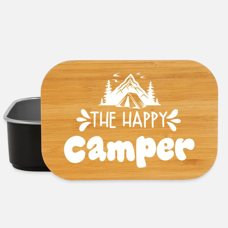 The happy Camper - Lunch Box - black