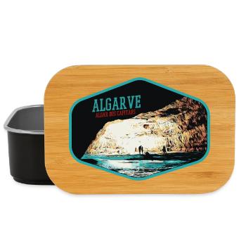Algar dos Capitaes Cave, Lagoa, Algarve - Lunch Box - black - Front