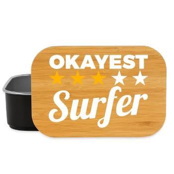 Okayest Surfer - Lunch Box - black - Front