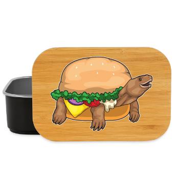 Turtle Cheeseburger - Lunch Box - black - Front