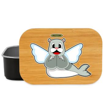 Seal Angel Wings - Lunch Box - black - Front
