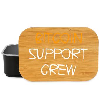 Conception de l’équipe de support Bitcoin - Boîte à goûter - noir - Devant