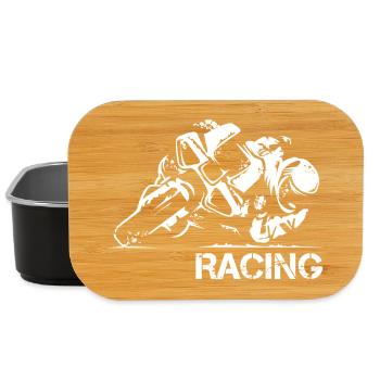 Illustration de l’icône de course de moto Supersport - Boîte à goûter - noir - Devant