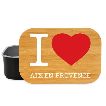 I LOVE AIX-EN-PROVENCE - Lunch Box - black - Front