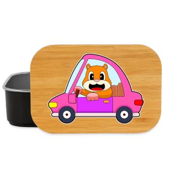 Hamster Car - Lunch Box - black - Front