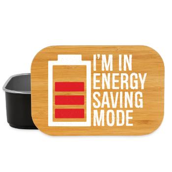 I'm in energy saving mode - Lunch Box - black - Front
