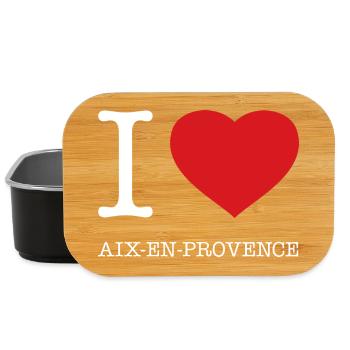 I LOVE AIX EN PROVENCE - Lunch Box - black - Front