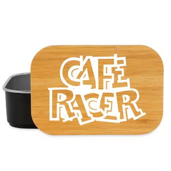 caferacer graffiti Motorrad Biker cafe racer Logo - Lunch Box - Schwarz - Vorne