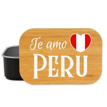 I love you Peru, Peruvian pride - Lunch Box - black - Front