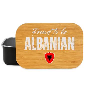 Albanais, Made in Albania - Boîte à goûter - noir - Devant