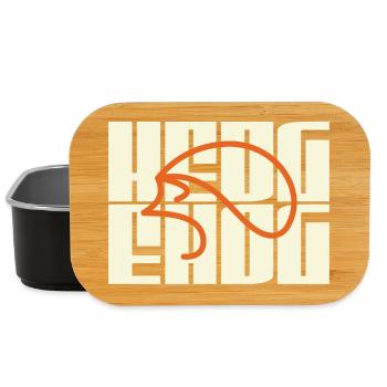 Produits dérivés avec le logo de votre hérisson préféré - Boîte à goûter - noir - Devant