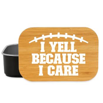 I'm screaming because I care about football parents - Lunch Box - black - Front