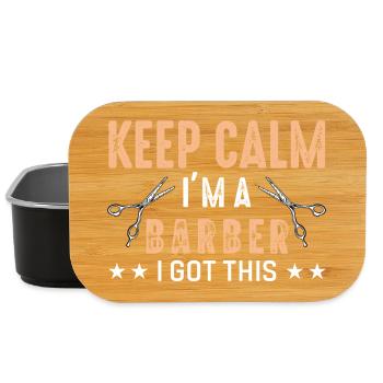 Barber keep calm - Lunch Box - Schwarz - Vorne