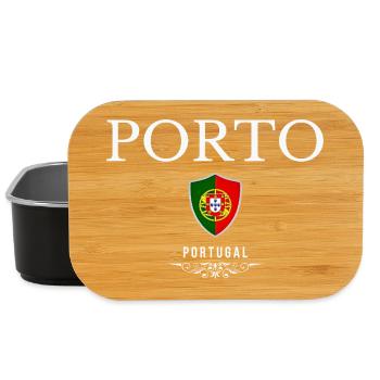 Souvenir Porto, Porto Portugal - Lunch Box - black - Front