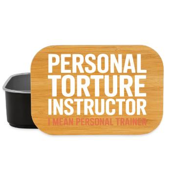 Torture Instructor I Mean Personal Trainer - Lunch Box - black - Front