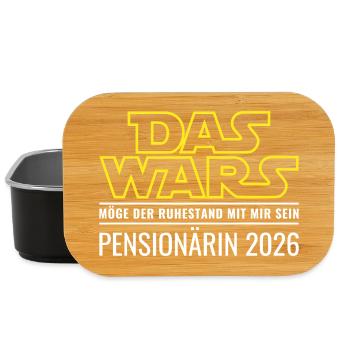 Pensioner 2026 That's it Retirement Civil servant - Lunch Box - black - Front