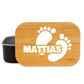 Naissance de Mattias - Boîte à goûter - noir - Devant
