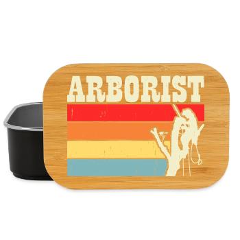 Baumpfleger Holzarbeiter Waldarbeiter Geschenk - Lunch Box - Schwarz - Vorne