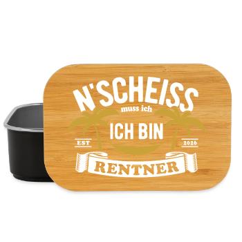 N'Shit I have to be a pensioner - 2026 - Lunch Box - black - Front