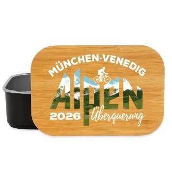 Crossing the Alps 2026 Munich Venice, bike - Lunch Box - black - Front