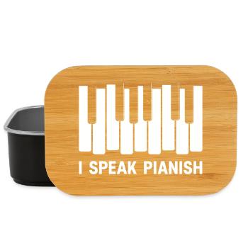 I Speak Pianish - Lunch Box - black - Front