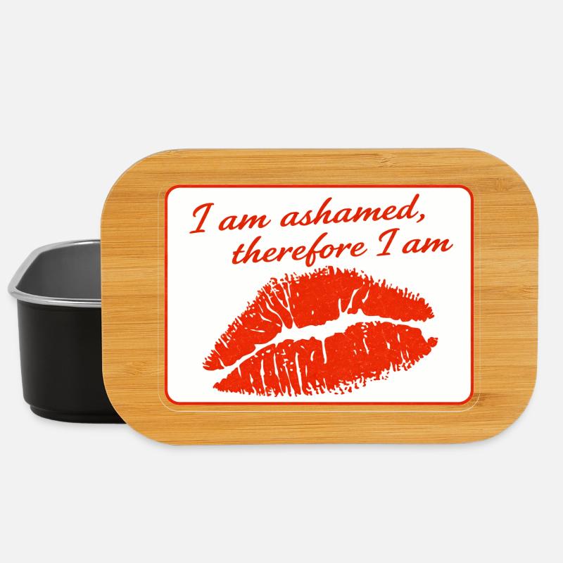 I am ashamed, therefore I am - Lunch Box - black