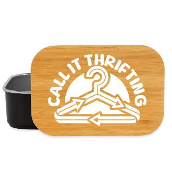 Thrift Shop Call It Thrifting Love Thrifting - Lunch Box - Schwarz - Vorne