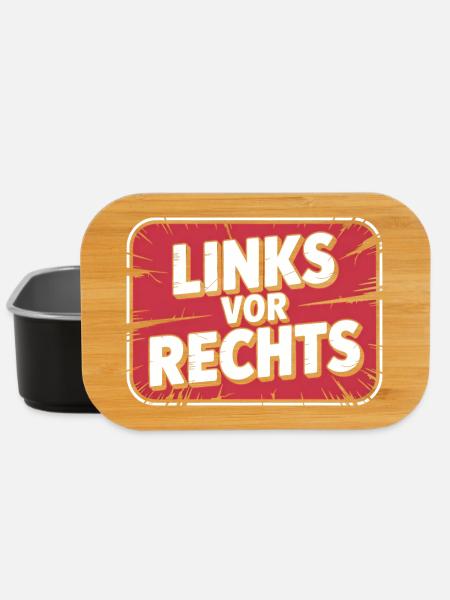 Links vor Rechts - Alerta Antifascista - Lunch Box - Schwarz