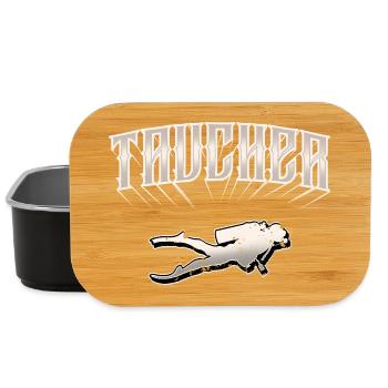 Taucher Tauchen - Lunch Box - Schwarz - Vorne
