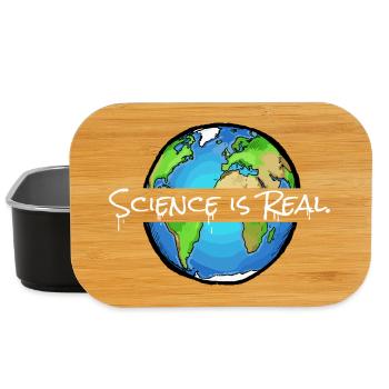 Science is Real | Globe - Lunch Box - black - Front