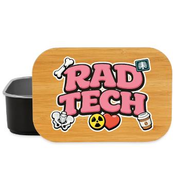 Rad Tech Radiology Humor Medical Design - Lunch Box - black - Front