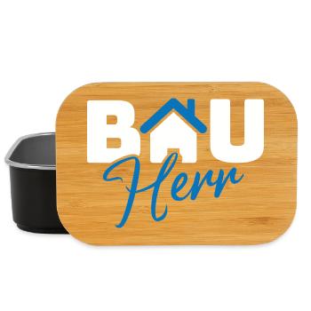 Logo de la maison du casque de construction - Boîte à goûter - noir - Devant