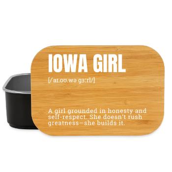 Iowa Girl Self-Determined Power - Lunch Box - black - Front