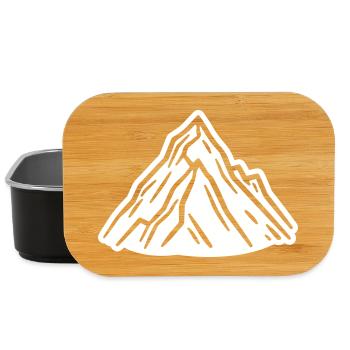 Montagnes Symbole des Alpes - Boîte à goûter - noir - Devant