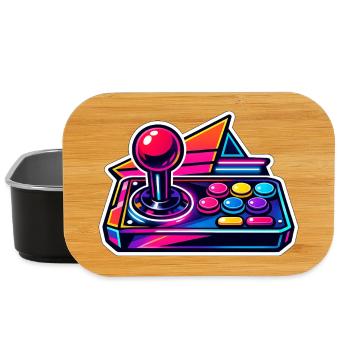 Neon Arcade Joystick Retro - Lunch Box - Schwarz - Vorne