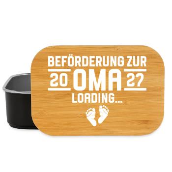 Beförderung zur Oma 2027 loading - Lunch Box - Schwarz - Vorne