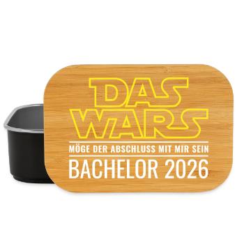 Bachelor 2026 Das wars - Lunch Box - Schwarz - Vorne