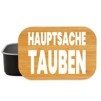 Tauben - Lunch Box - Schwarz - Vorne