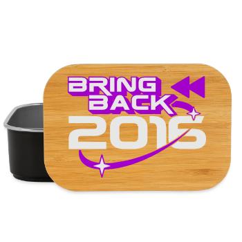 Bring 2016 Throwback Internet-Nostalgie zurück - Lunch Box - Schwarz - Vorne