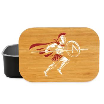Spartan Warrior Charge Spartan Warrior Mascot - Lunch Box - black - Front