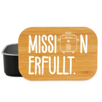 Cuisine MISSION ACCOMPLIE Amusement des amateurs de riz - Boîte à goûter - noir - Devant