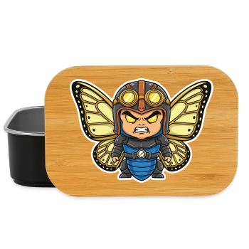 Steampunk Aviator Schmetterlingsblaue Rüstung - Lunch Box - Schwarz - Vorne