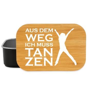 Aus dem Weg ich muss tanzen - Lunch Box - Schwarz - Vorne