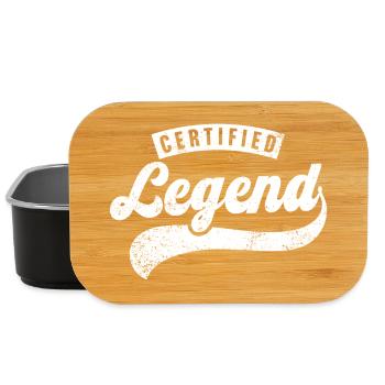 Zertifizierte Legende - Lunch Box - Schwarz - Vorne