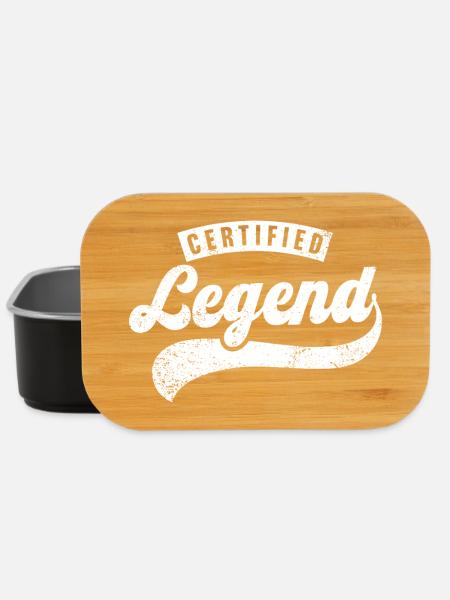 Zertifizierte Legende - Lunch Box - Schwarz