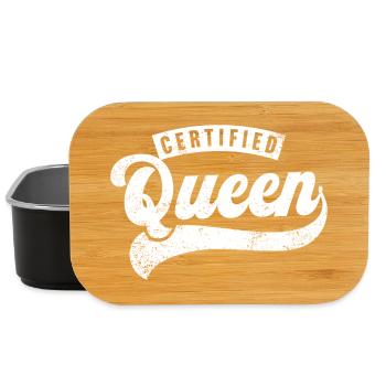 Zertifizierte Königin - Lunch Box - Schwarz - Vorne