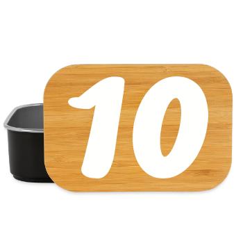 10. 10 YEARS. 10th ANNIVERSARY. 10 YEAR ANNIVERSARY. - Lunch Box - black - Front