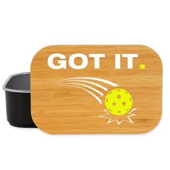 Got it funny pickleball player - Lunch Box - black - Front